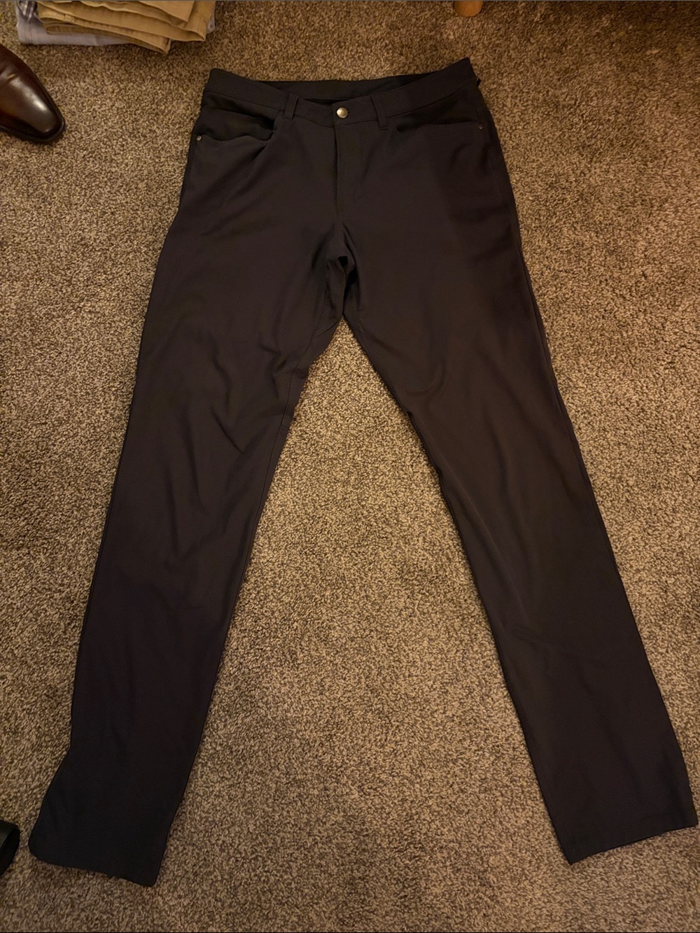 lululemon athletica Men's Dark Grey Stretch Chinos